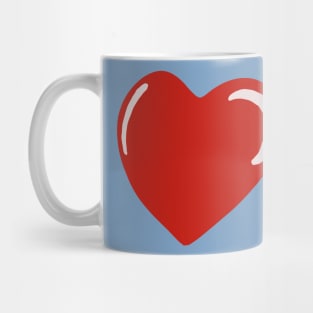 Red heart love Mug